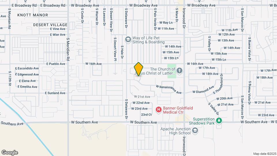 1902 S Ocotillo Dr Map and Location Details