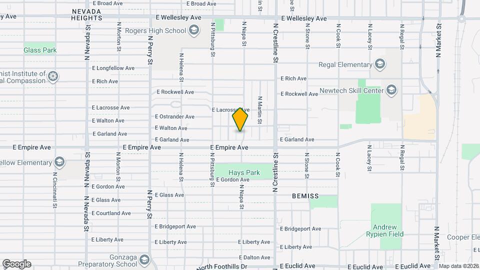 3921 N Napa St Map and Location Details