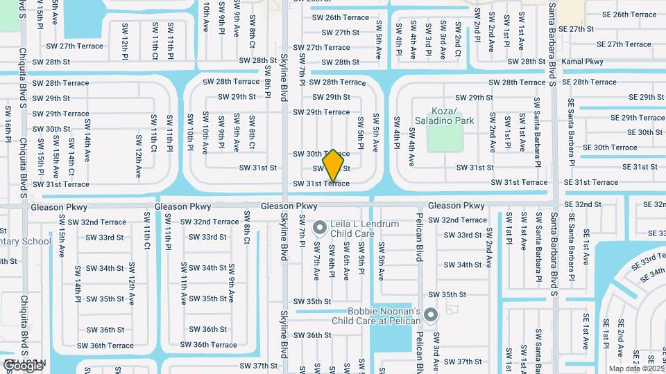 614 SW 31st Terrace Map and Location Details