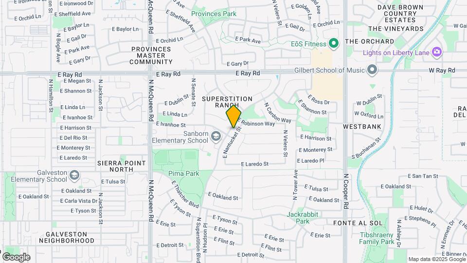 740 N Nantucket St Map and Location Details