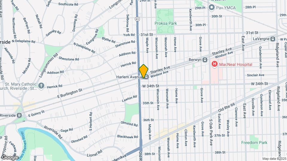 7136 W Windsor Ave Map and Location Details