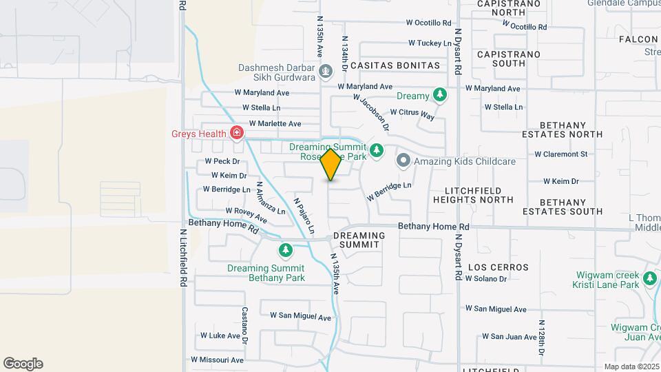 13452 W Berridge Ln Map and Location Details