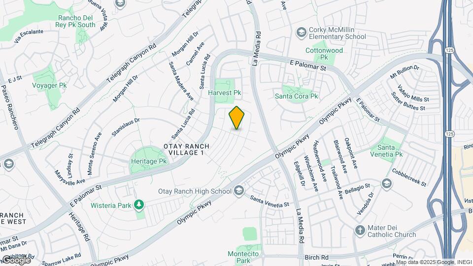 1601 Piedmont St Map and Location Details