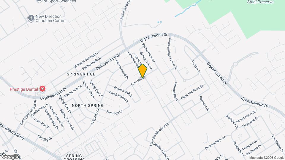 2826 Fern Hill Dr Map and Location Details