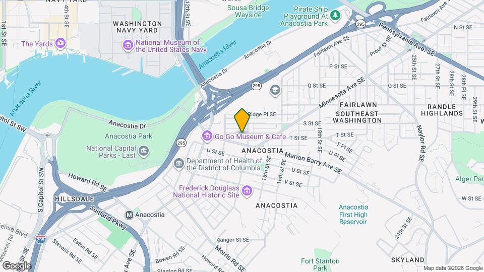 1335 T St SE Map and Location Details