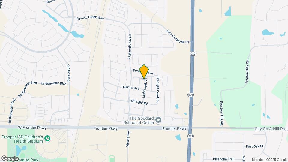 4119 Lightcreek Ln Map and Location Details