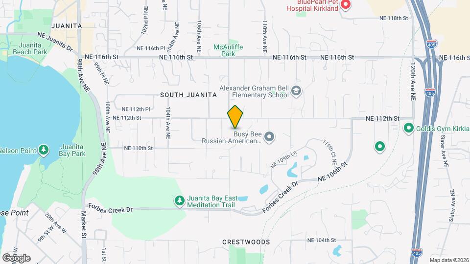 10803 NE 111th Pl Map and Location Details