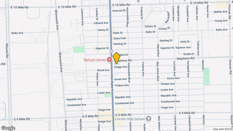 8035 Chapp Ave Map and Location Details