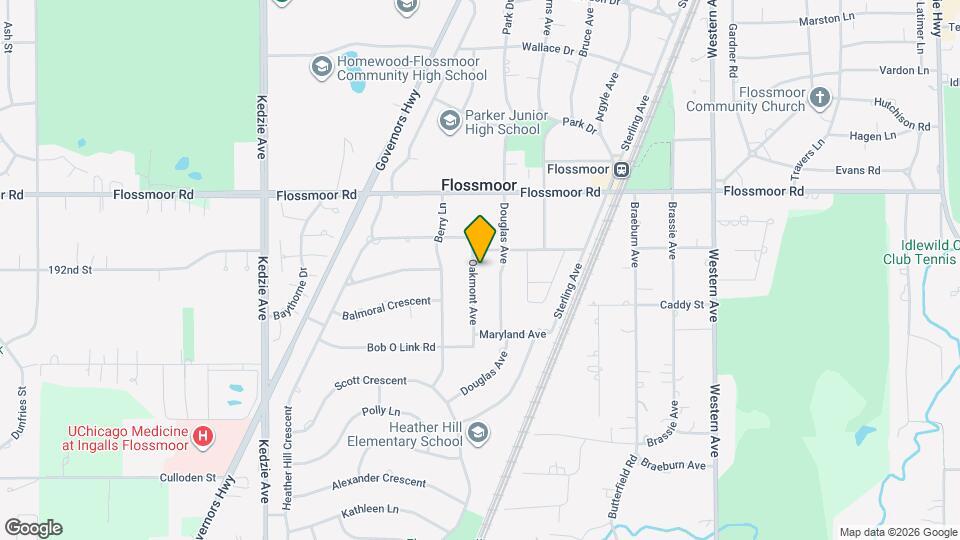 1219 Oakmont Ave Map and Location Details