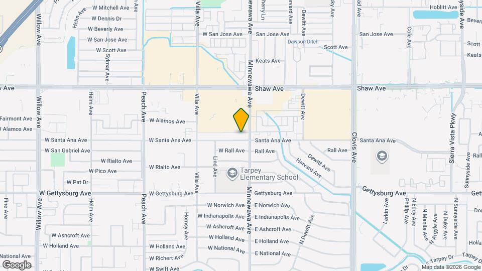 33 W Santa Ana Ave Map and Location Details