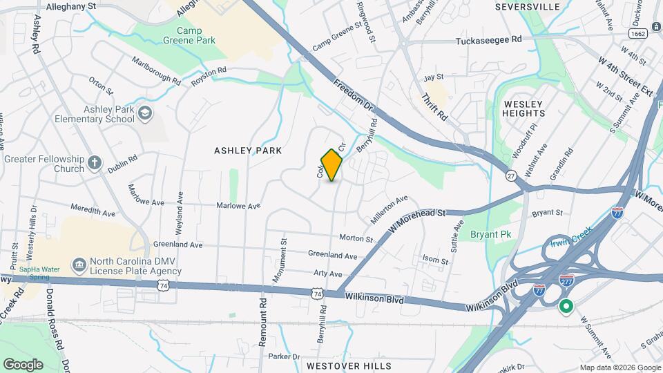 1800 Berryhill Rd Mapa y Detalles de la Ubicación