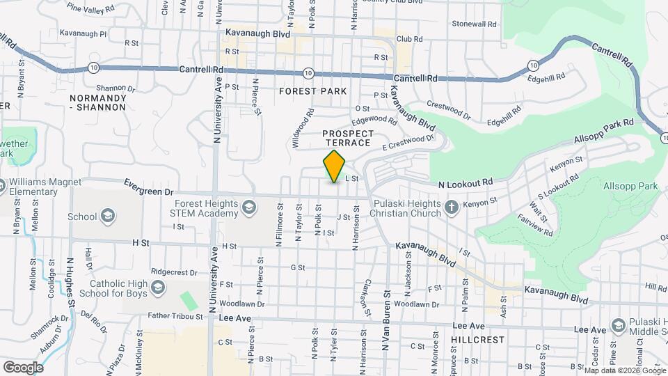 1210 N Tyler St Mapa y Detalles de la Ubicación