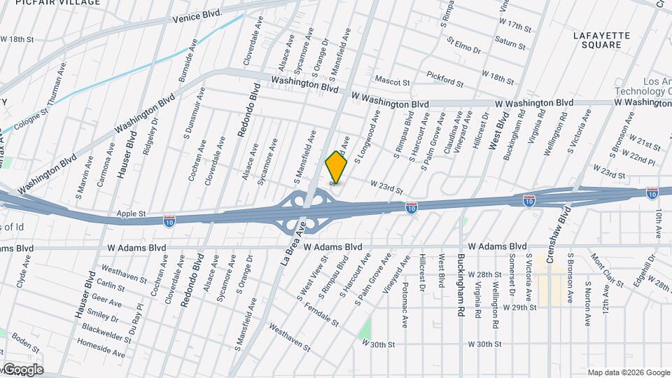 2324 S Highland Ave Map and Location Details