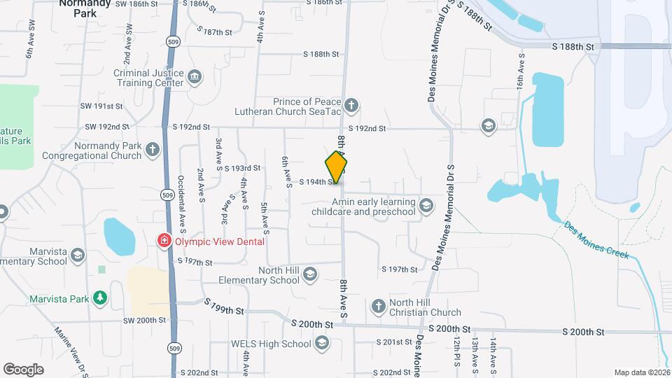 19401 8th Ave S Mapa y Detalles de la Ubicación