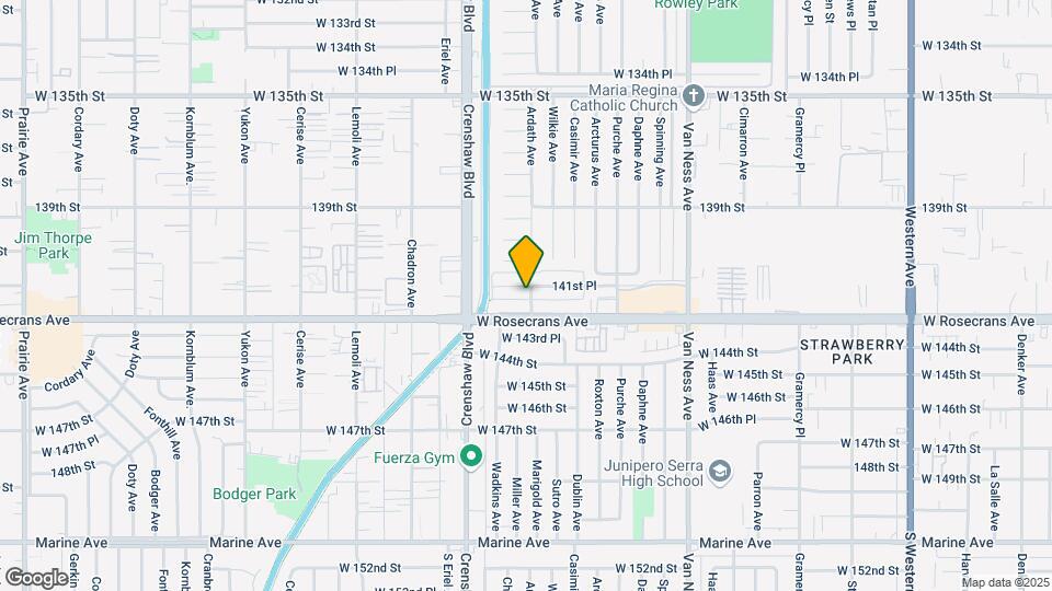 2904 W 141st Pl Map and Location Details