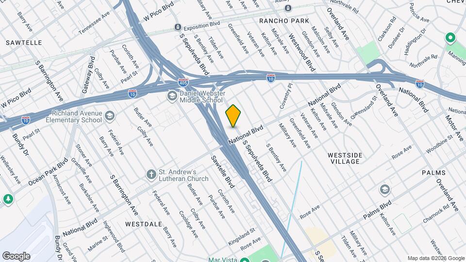 2933 S Sepulveda Blvd Mapa y Detalles de la Ubicación