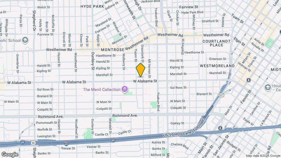 1308 W Alabama St Map and Location Details