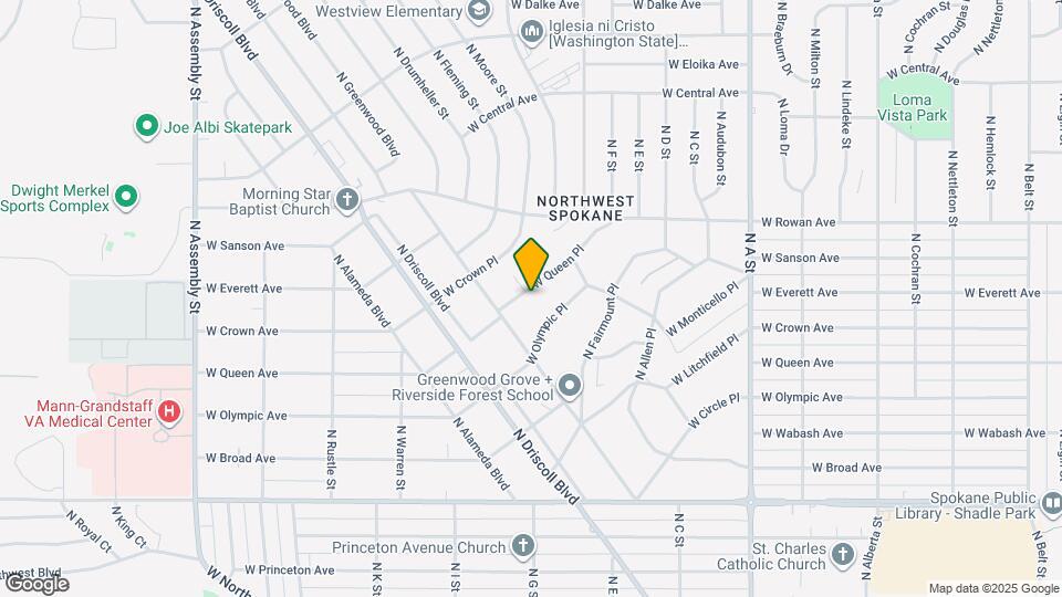 3415 W Queen Pl Map and Location Details