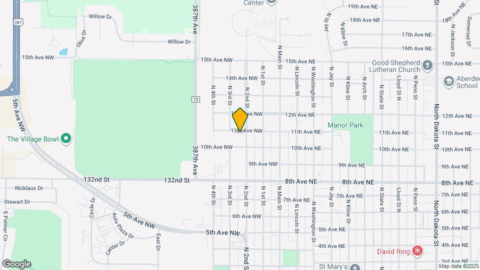 1019 N 2nd St Map and Location Details