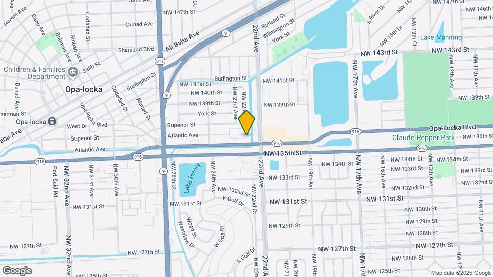 2216 NW 135th Terrace Map and Location Details