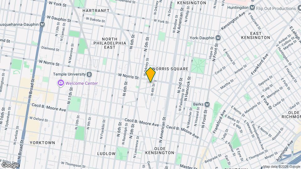 1933 N Leithgow St Map and Location Details