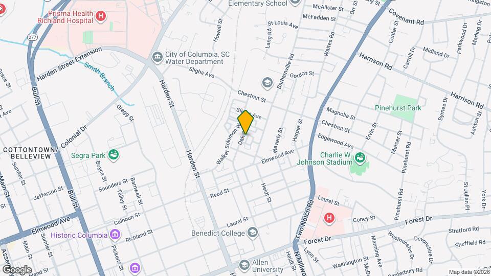 2152 Oak St Map and Location Details