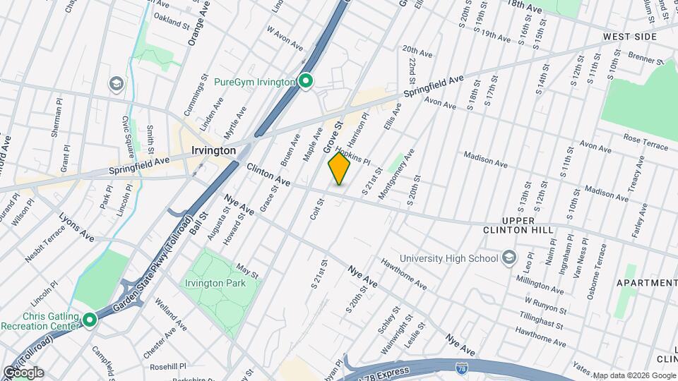 951 Clinton Ave Map and Location Details