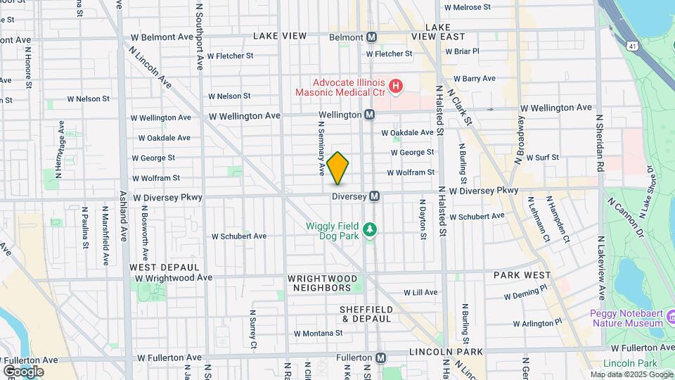 1038 W Diversey Pky Mapa y Detalles de la Ubicación