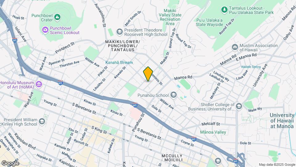 1638 Anapuni St Mapa y Detalles de la Ubicación