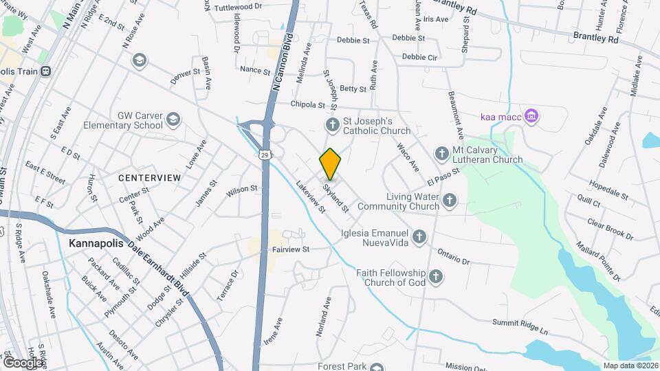 911 Skyland St Map and Location Details