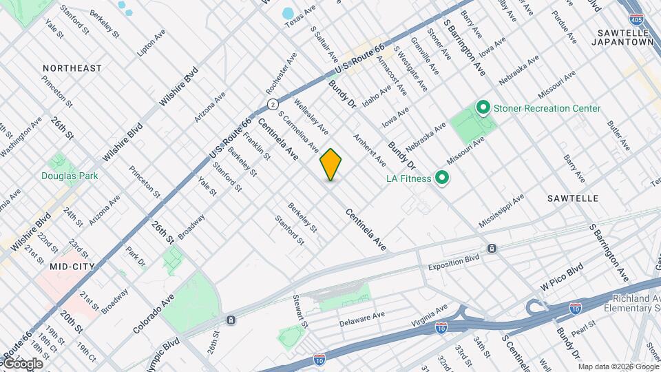 1658 Centinela Ave Map and Location Details