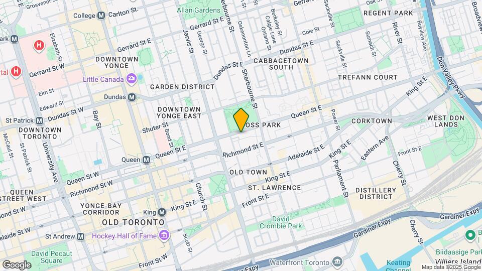 189 Queen St E Map and Location Details