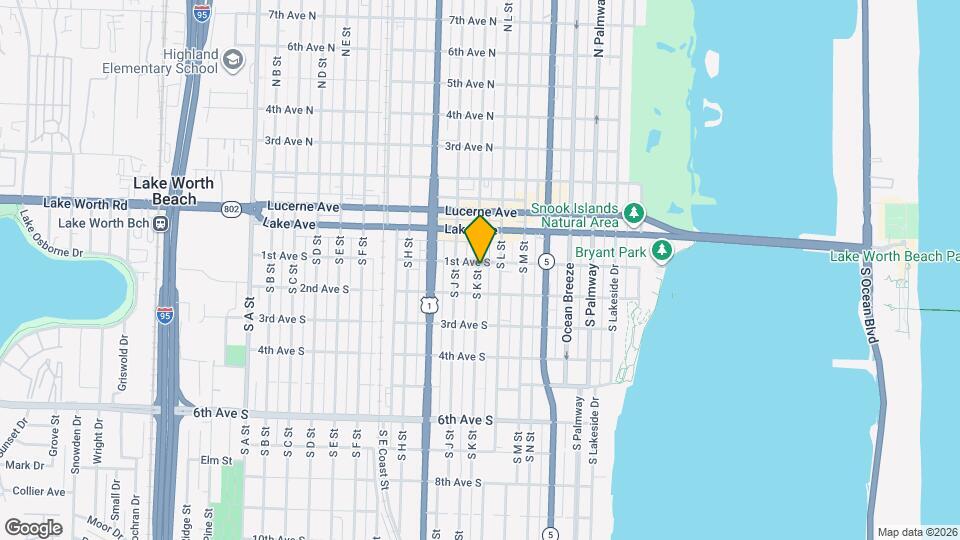 110 S K St, Unit 1 Map and Location Details