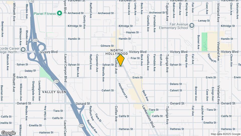 6253 Lankershim Blvd Map and Location Details