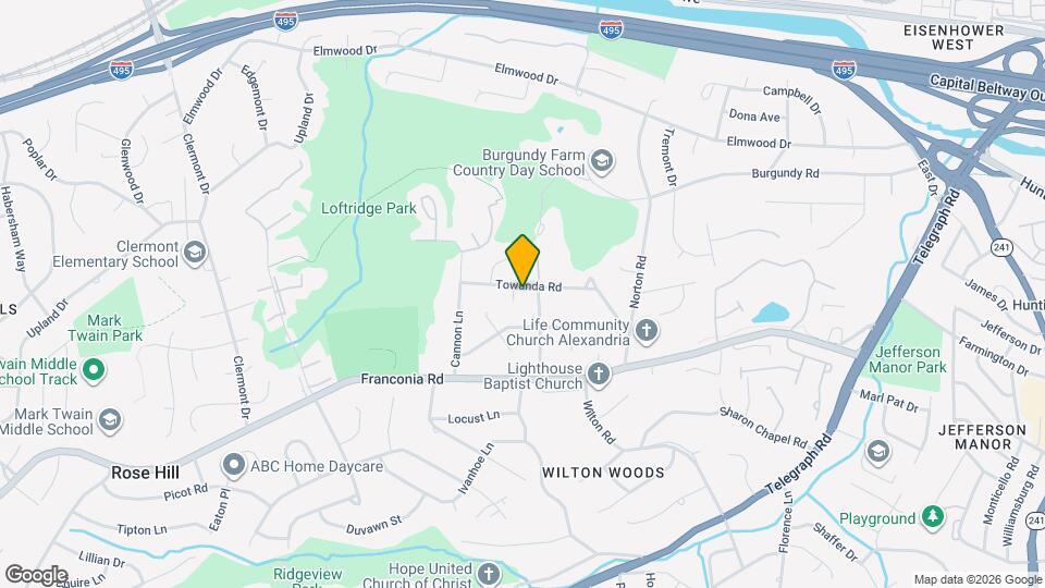 3803 Towanda Rd Map and Location Details