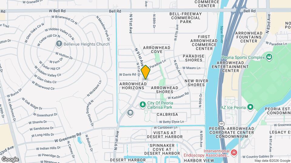 15982 N 90th Ave Map and Location Details