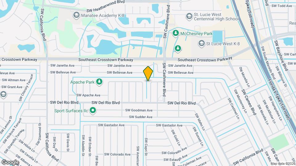 1702 SW Glade St Map and Location Details