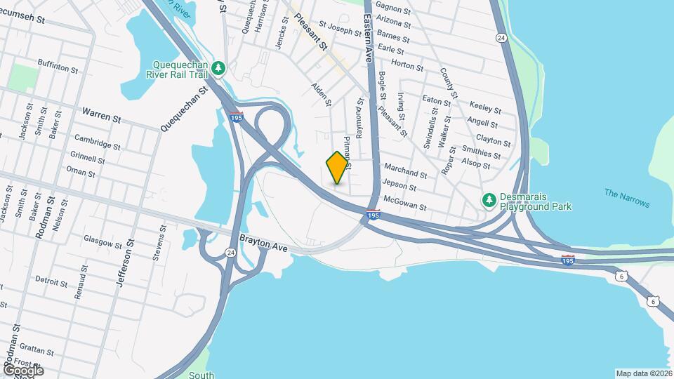 654 Alden St Map and Location Details