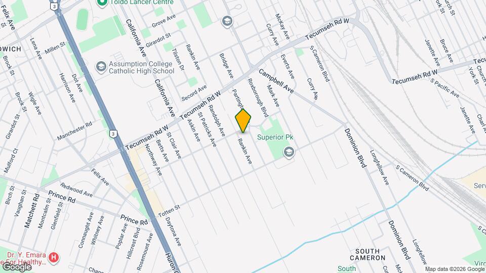 1616 Rankin Ave Map and Location Details