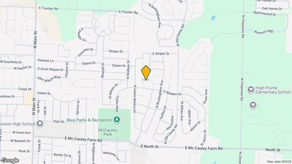 660 N Montego St Map and Location Details