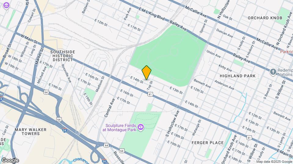 1017 E 14th St Map and Location Details