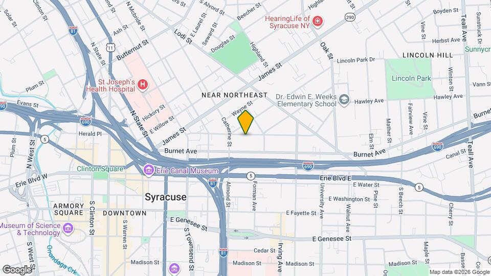 314 Hawley Ave Map and Location Details