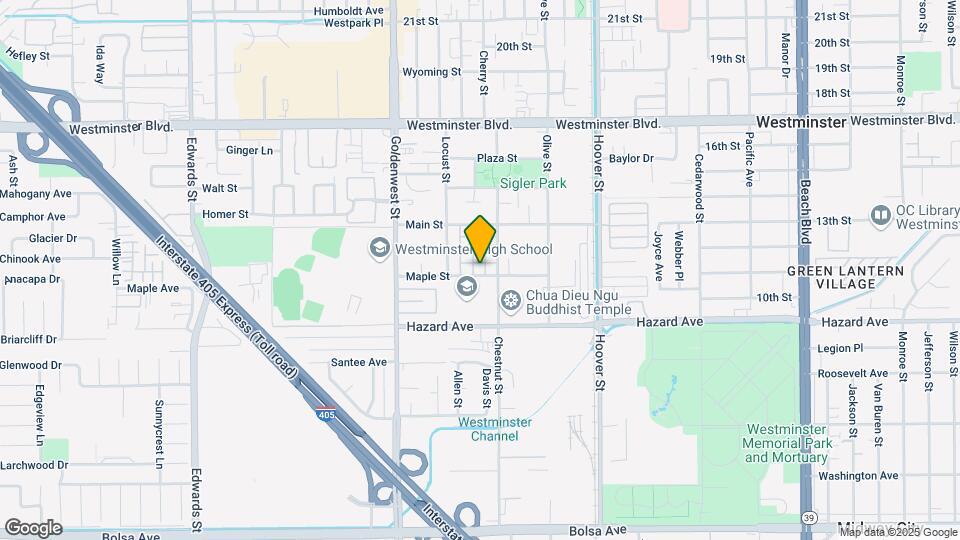 7191 Maple St Map and Location Details