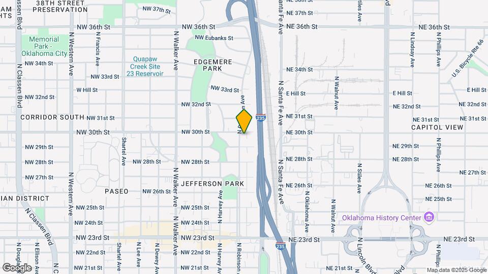 3016 N Robinson Ave Map and Location Details