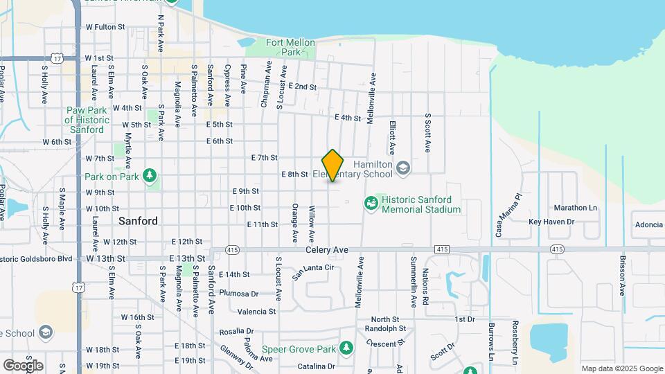 815 S Bay Ave Map and Location Details