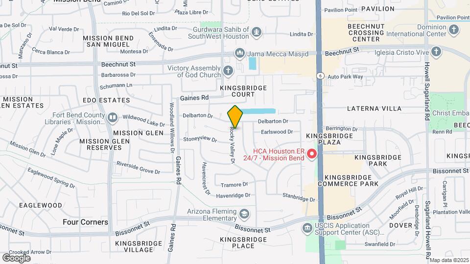 8715 Rocky Valley Dr Map and Location Details