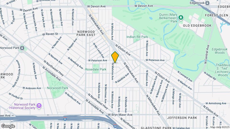 5939 N Melvina Ave Map and Location Details