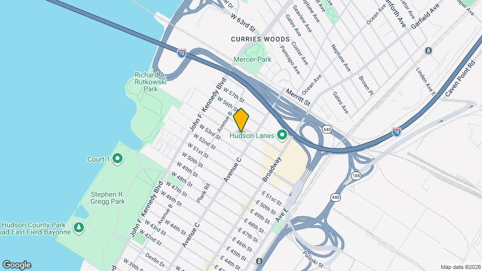 71 W 54th St Map and Location Details