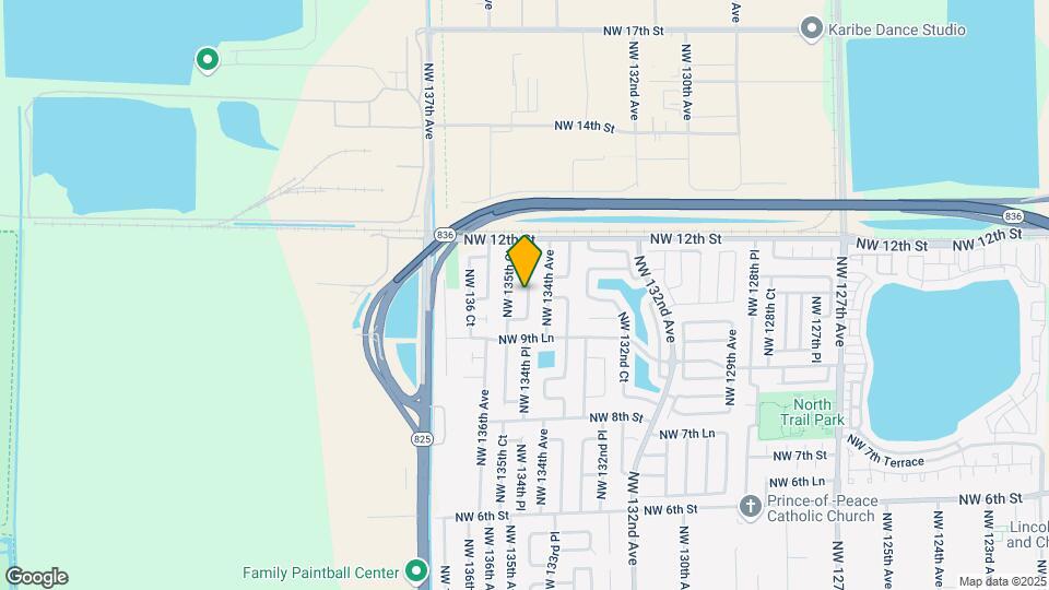 1062 NW 134th Pl Map and Location Details