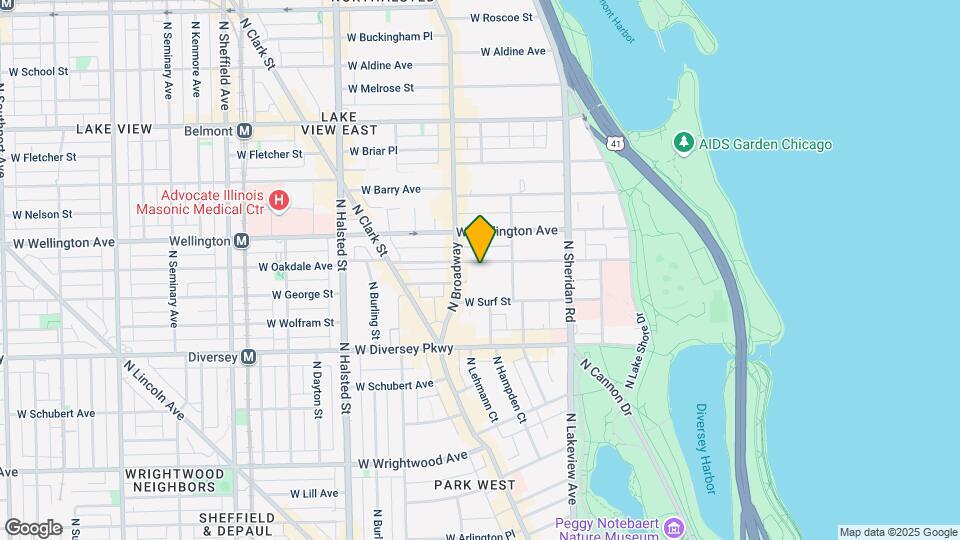 533 W Oakdale Ave Mapa y Detalles de la Ubicación